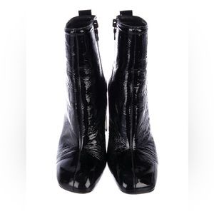 Rag & Bone Patent Leather Ankle Boots Black Size 36